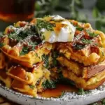 Cheddar Jalapeño Cornbread Waffles