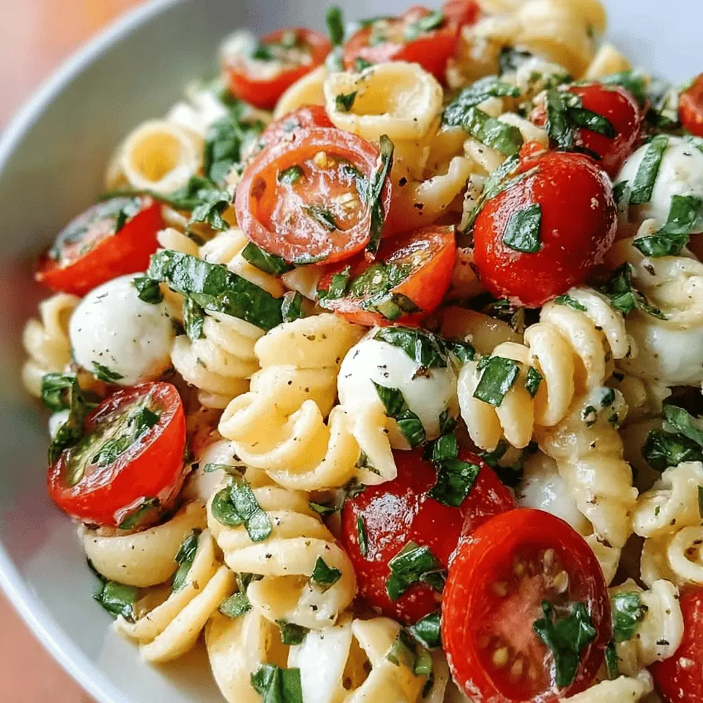 Creamy Caprese Pasta Salad: The Best Summer Delight Recipe