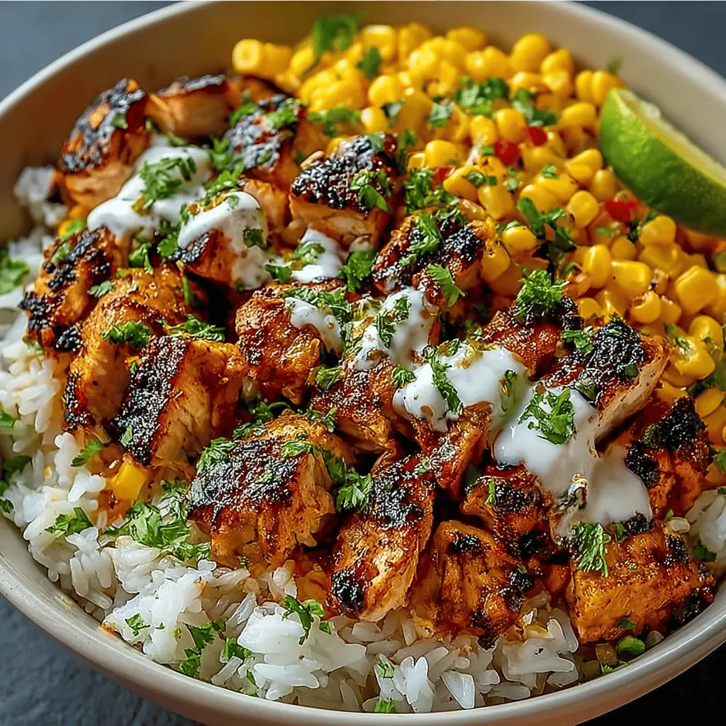 Delicious Street Corn Chicken Rice Bowl Recipe: The Best Comfort Meal