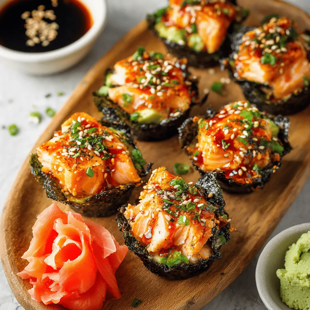 Easy Baked Salmon Sushi Cups: A Fun and Healthy Twist for Dinner