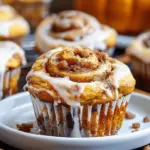 Pumpkin Cinnamon Roll Muffins