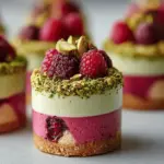 Raspberry Pistachio Mousse Cakes