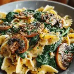 Spinach Mushroom Pasta