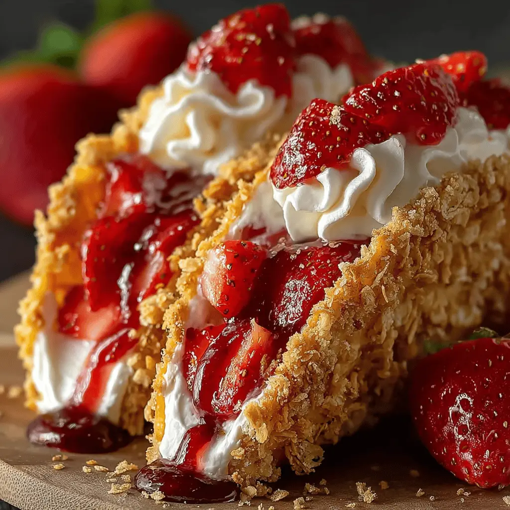 Strawberry Crunch Cheesecake Tacos: Easy Indulgence for Dessert Lovers
