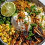 Street Corn Chicken Rice Bowl