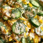 Street Corn Creamy Cucumber Salad