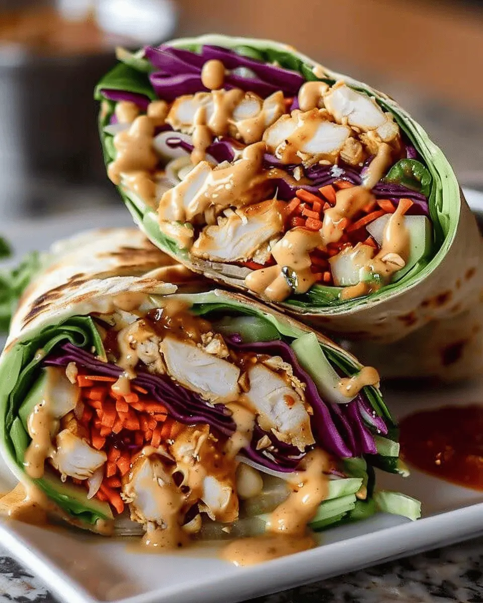 Thai Peanut Chicken Wraps: Easy, Flavorful, and Healthier at Home