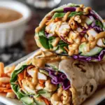 Thai Peanut Chicken Wraps