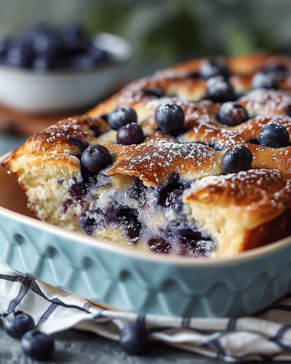 blueberry buttermilk pancake casserole: a delightful brunch treat