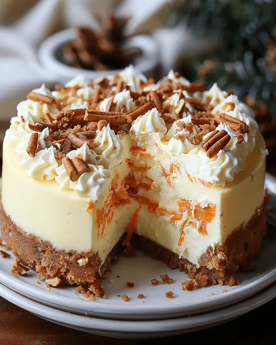Carrot Cake Cheesecake Recipe – Easy Indulgent Holiday Dessert