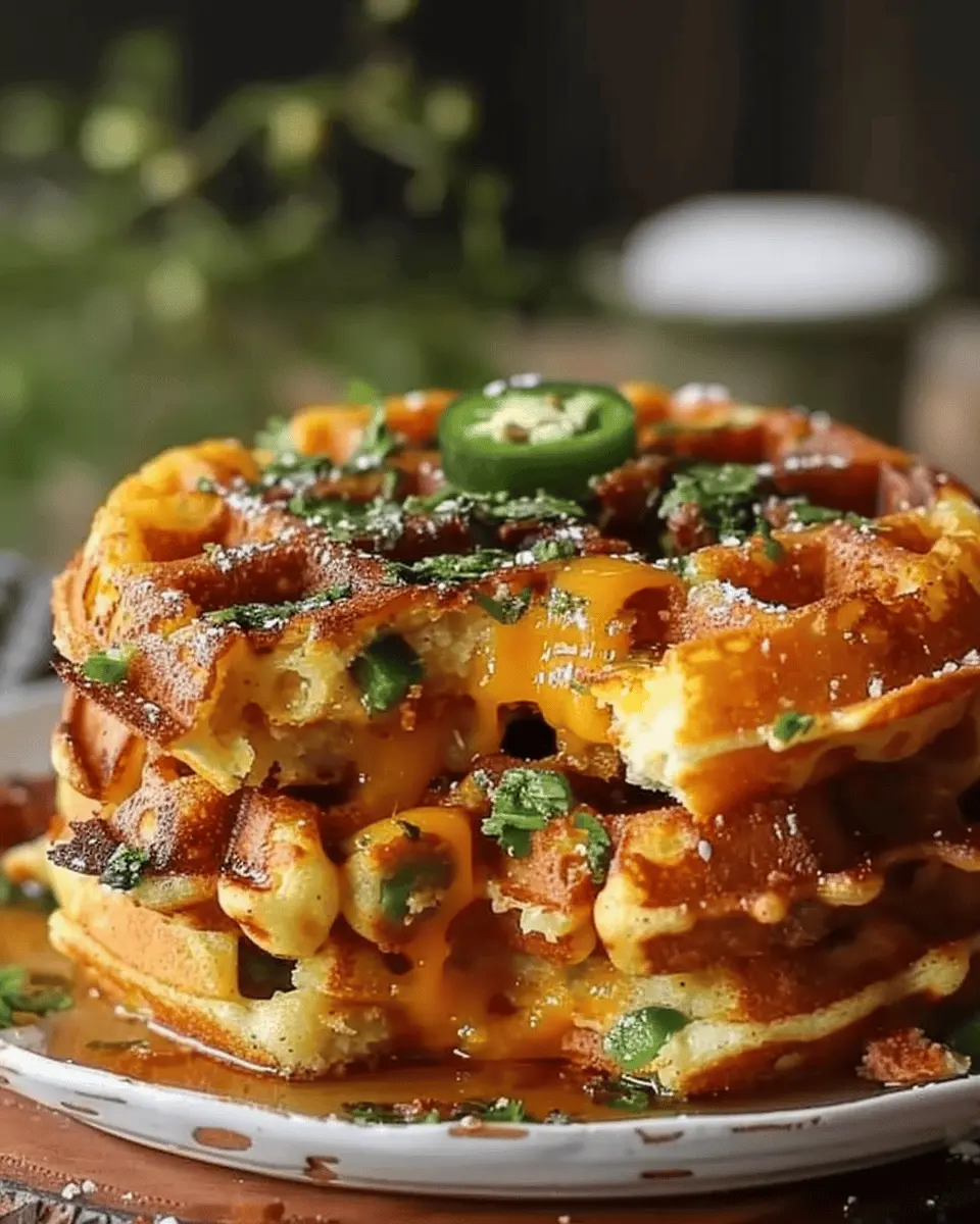 Cheddar Jalapeño Cornbread Waffles: Easy Upscale Comfort Food