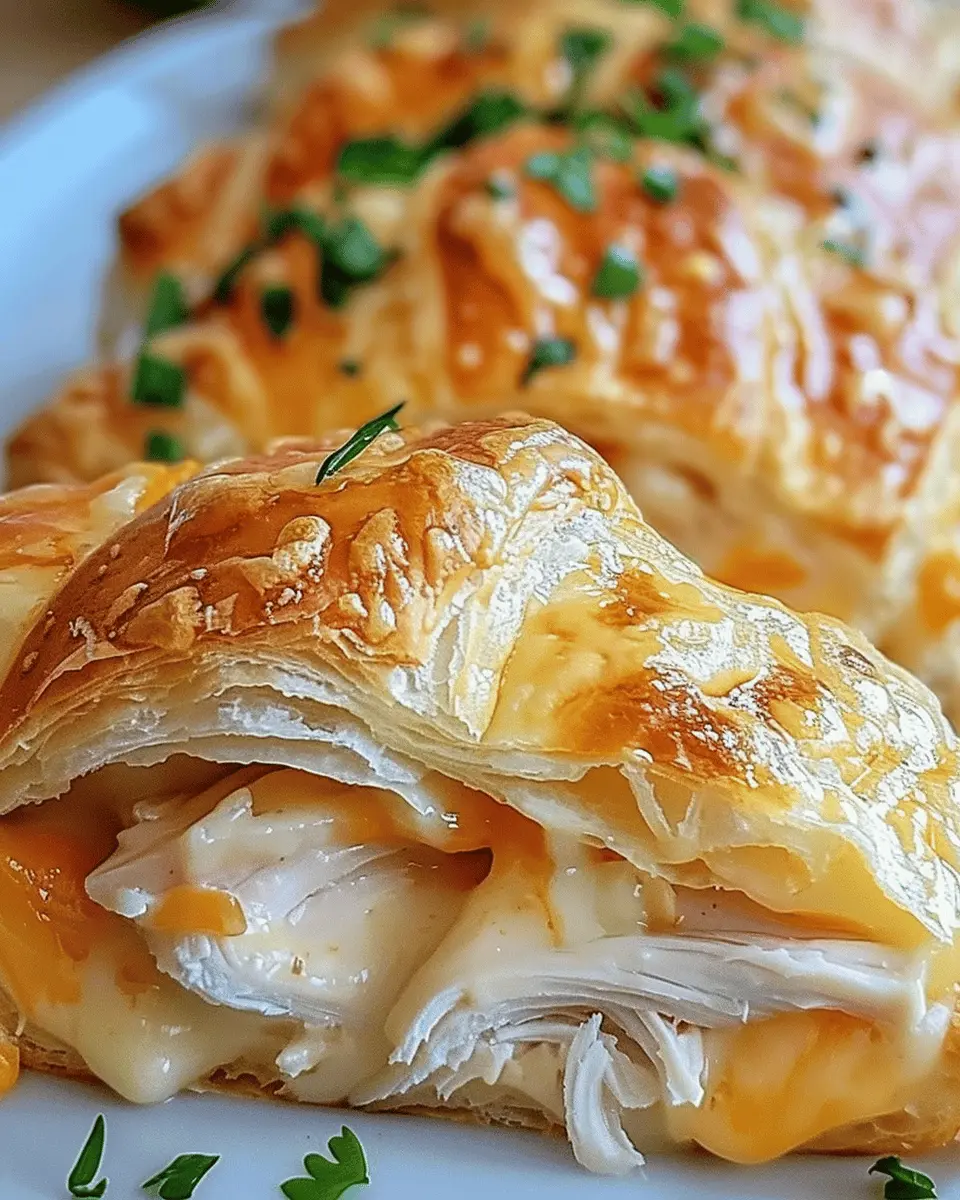 Cheesy Chicken Crescent Rolls