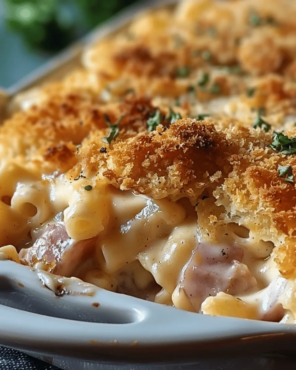 Chicken Cordon Bleu Casserole: Indulgent Turkey Bacon and Chicken Ham Delight