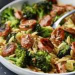 Chicken Sausage and Broccoli Orzo
