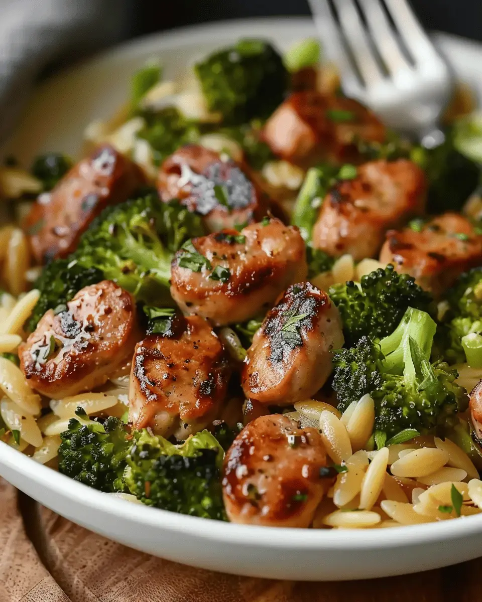 Chicken Sausage and Broccoli Orzo: A Simple, Wholesome Delight