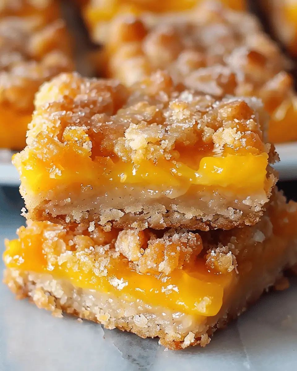 Heavenly Summer Peach Bars: Easy and Indulgent Treats for You