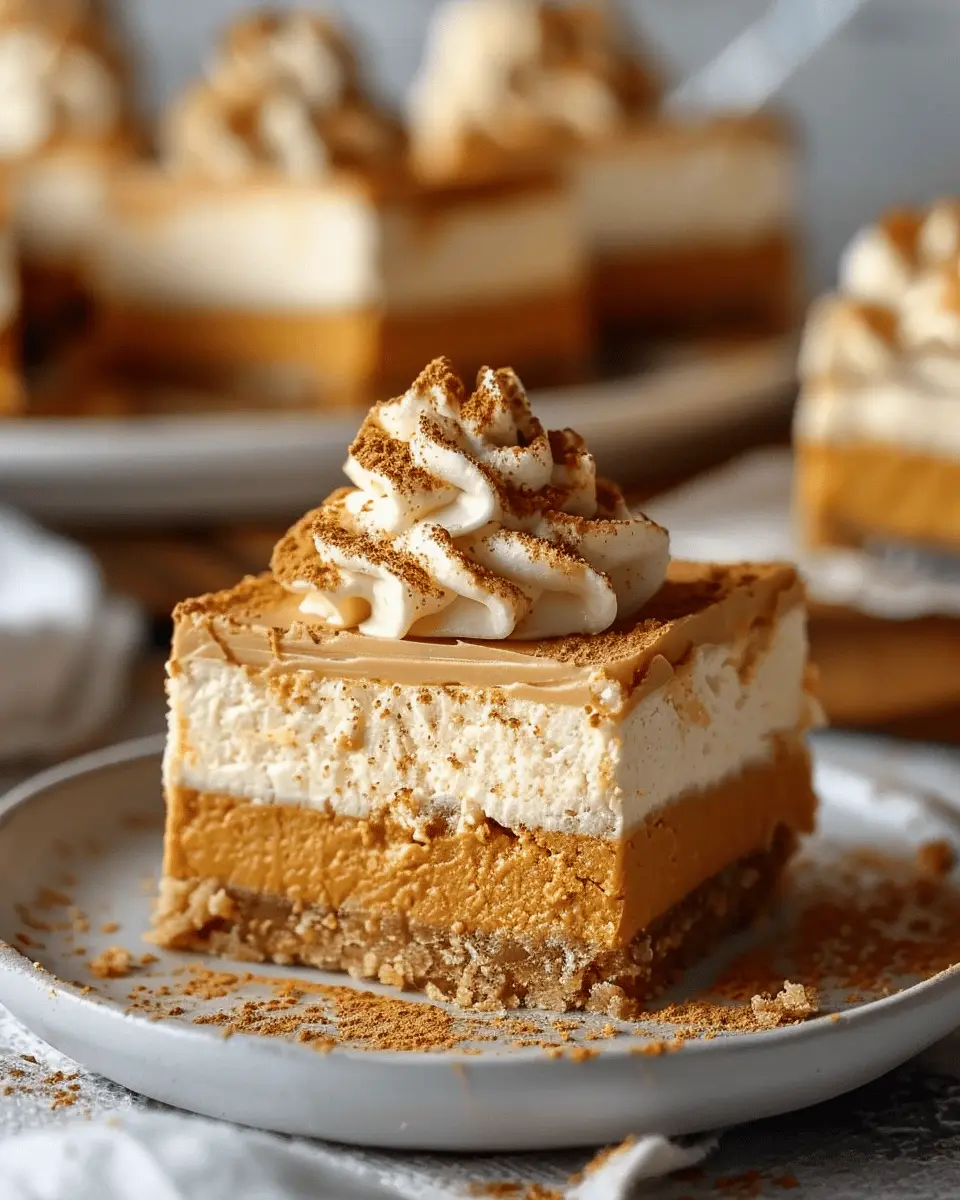 No Bake Pumpkin Cheesecake Bars: Easy, Indulgent Fall Treats