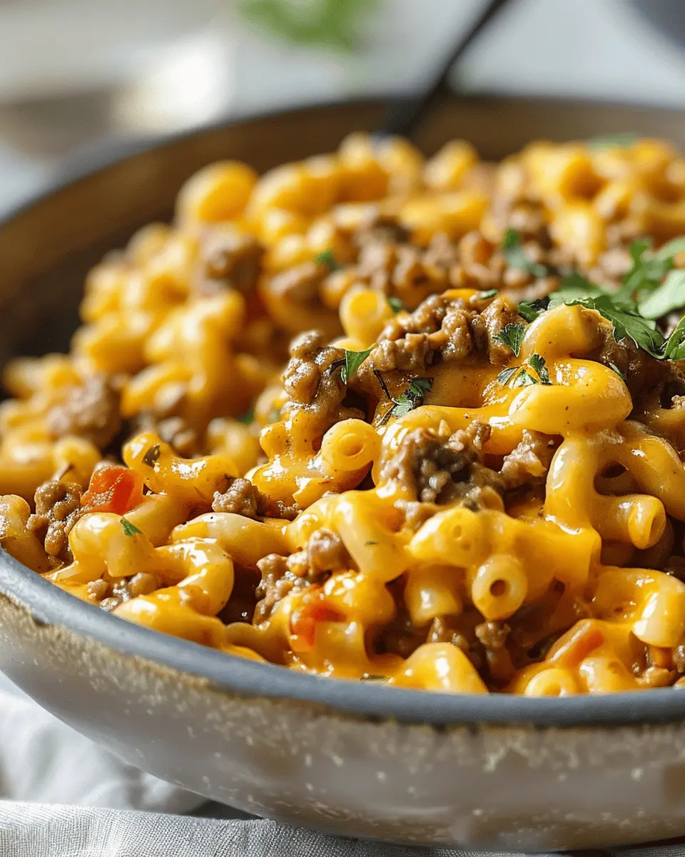 One-Pot Cheeseburger Macaroni: Easy Comfort Food for Busy Nights
