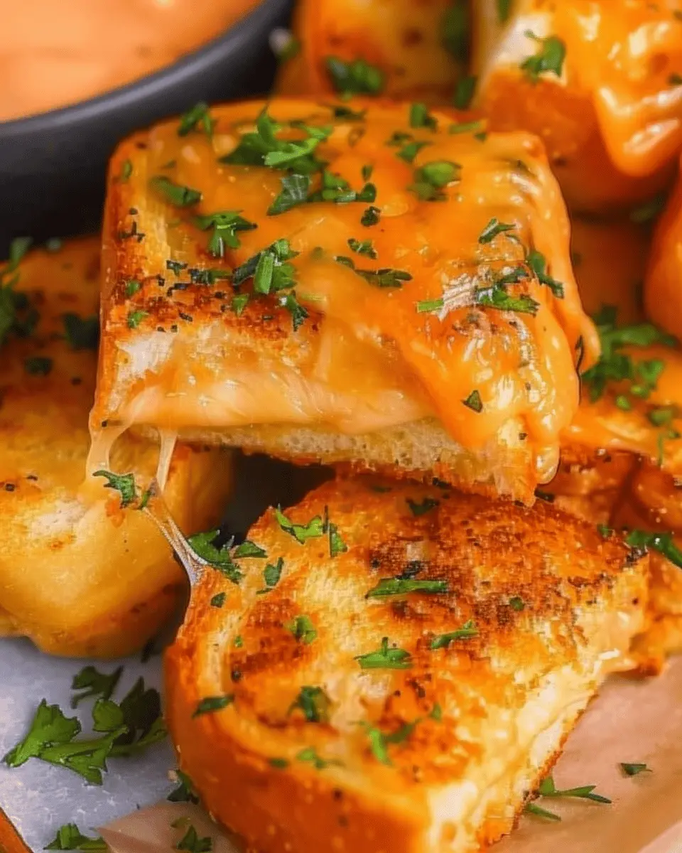 Hawaiian Roll Mini Grilled Cheese with Turkey Bacon and Chicken Ham