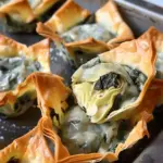 Spinach and Artichoke Wonton Cups
