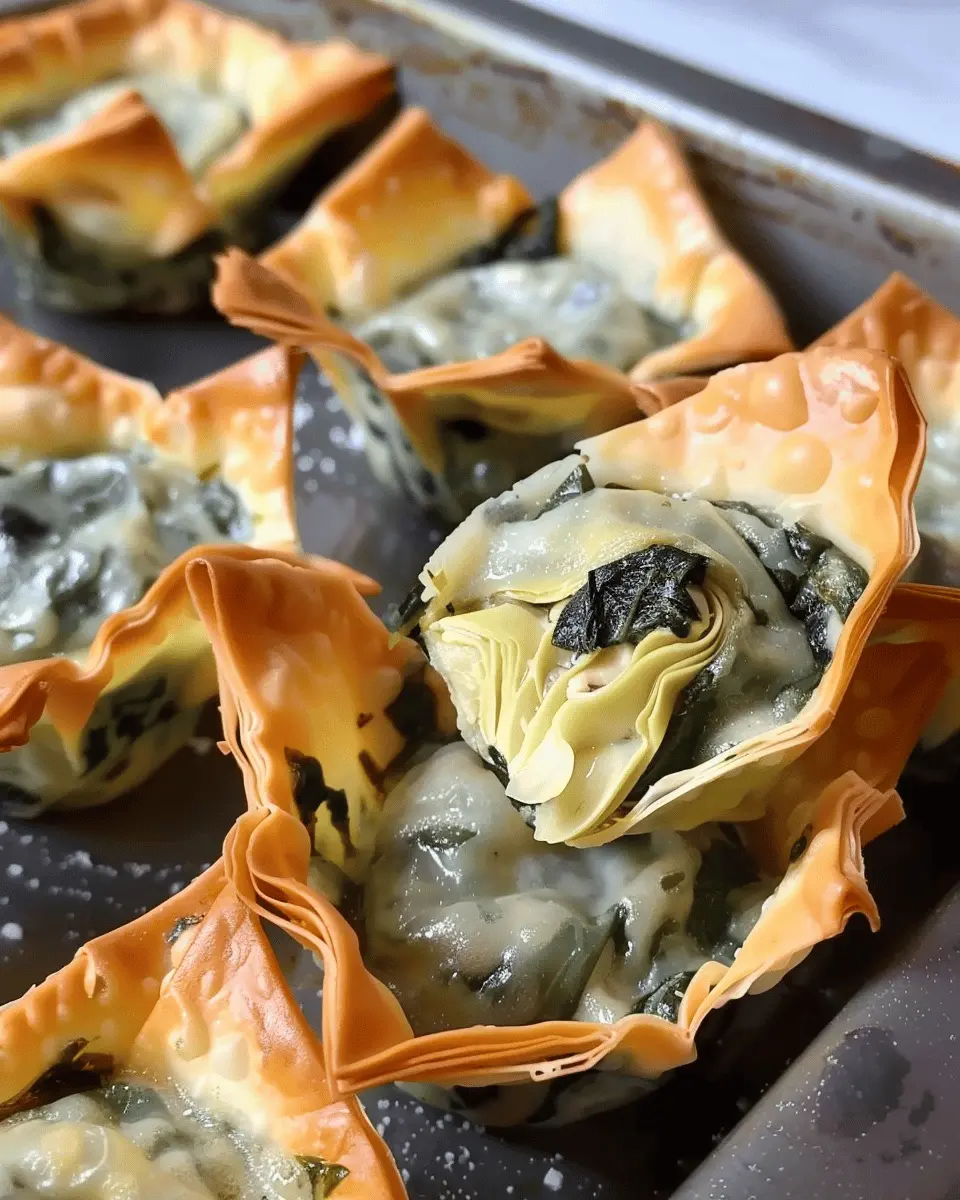 Spinach and Artichoke Wonton Cups: The Best Easy Appetizer Recipe
