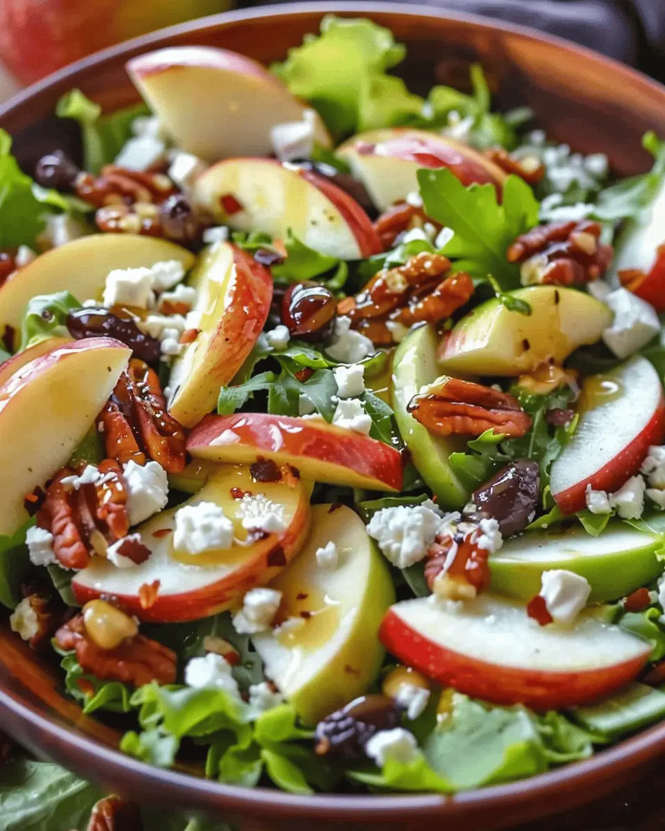 Autumn Harvest Honeycrisp Apple and Feta Salad Recipe for Fall Flavors