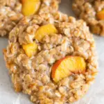 Healthy Peach Oatmeal Breakfast Cookies