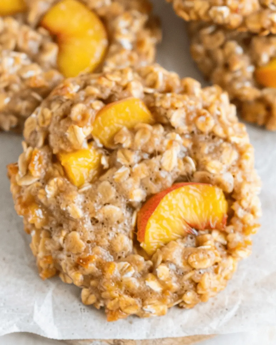 Healthy peach oatmeal breakfast cookies: The best guilt-free treat