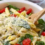 Spinach and Artichoke Penne Pasta Salad