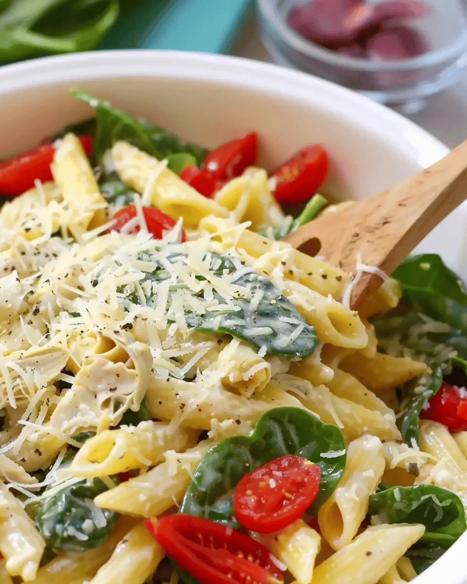 Spinach and Artichoke Penne Pasta Salad: A Fresh, Easy Twist