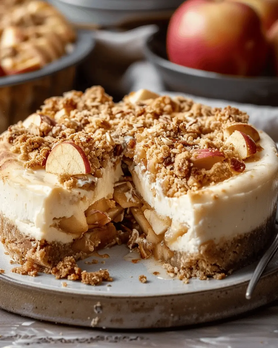 Irresistible Apple Crumble Cheesecake: A Cozy Indulgence Recipe