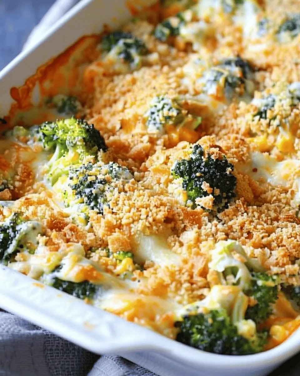 Broccoli Cheese Casserole: Easy Comfort Food with Turkey Bacon