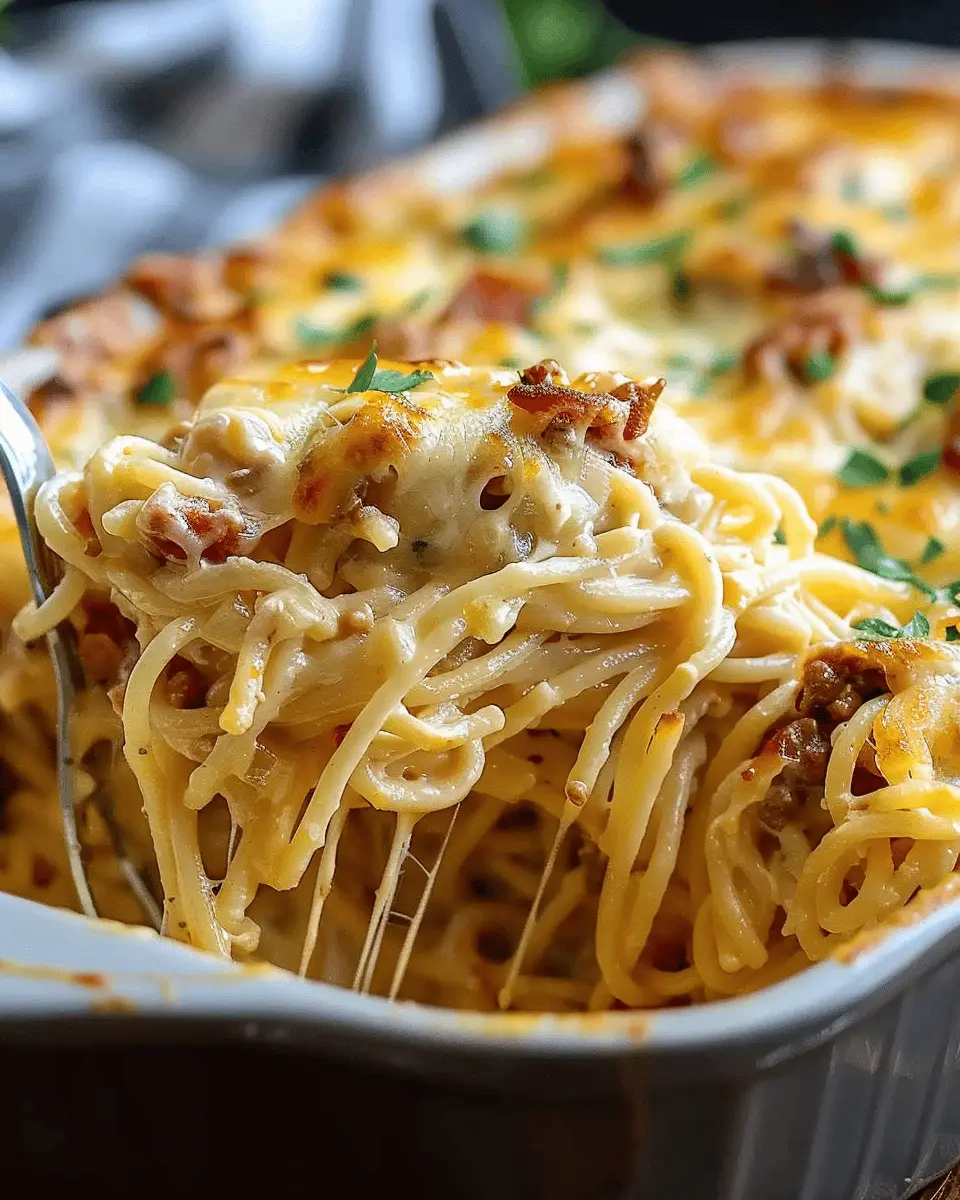 Creamy Southern Spaghetti Bake: A Comforting Family Favorite