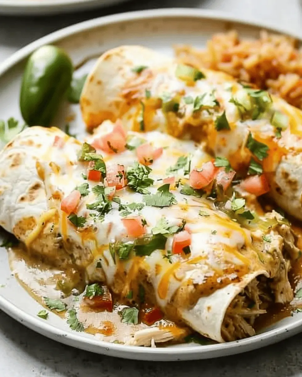 Smothered Green Chile Chicken Burritos: Irresistibly Flavorful and Easy