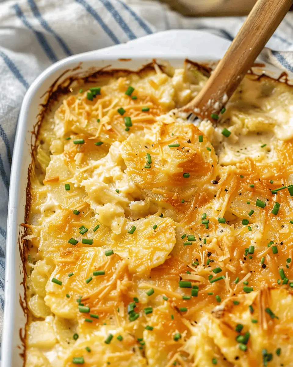 Funeral Potatoes: Easy Comfort Dish with Turkey Bacon and Chicken Ham