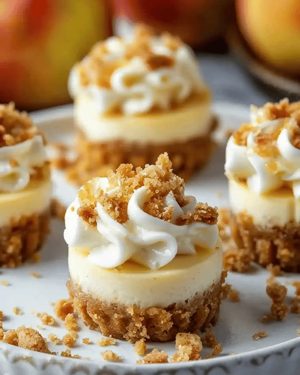 Easy Apple Crisp Mini Cheesecakes You Need to Try This Fall