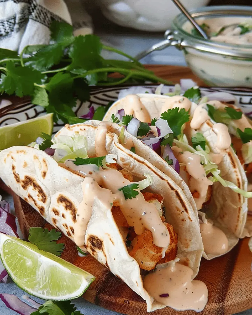 Easy Fish Tacos With Amazing Taco Sauce for a Flavorful Meal