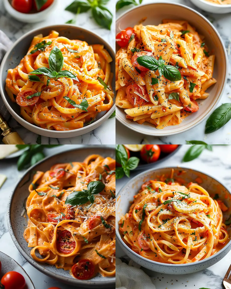 Easy One Pot Creamy Tomato Pasta with Turkey Bacon Delight