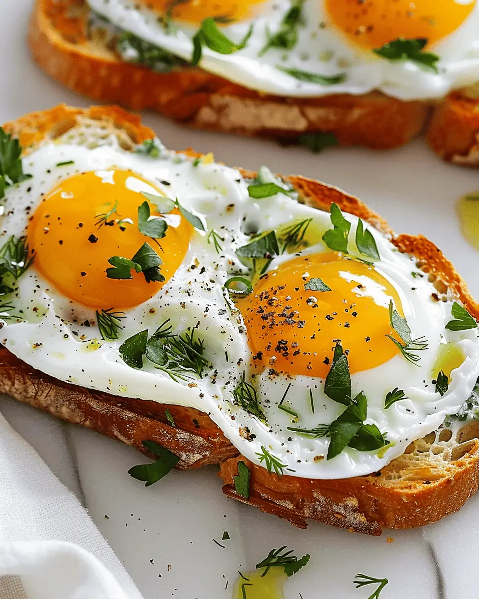 Smashed Egg Toasts: Best Recipe with Herby Lemon Yogurt and Turkey Bacon