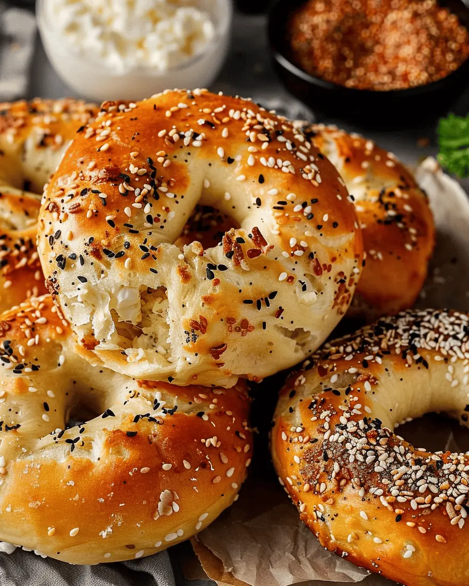 High-Protein Cottage Cheese Bagels