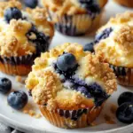 Blueberry Cheesecake Crumble Muffins