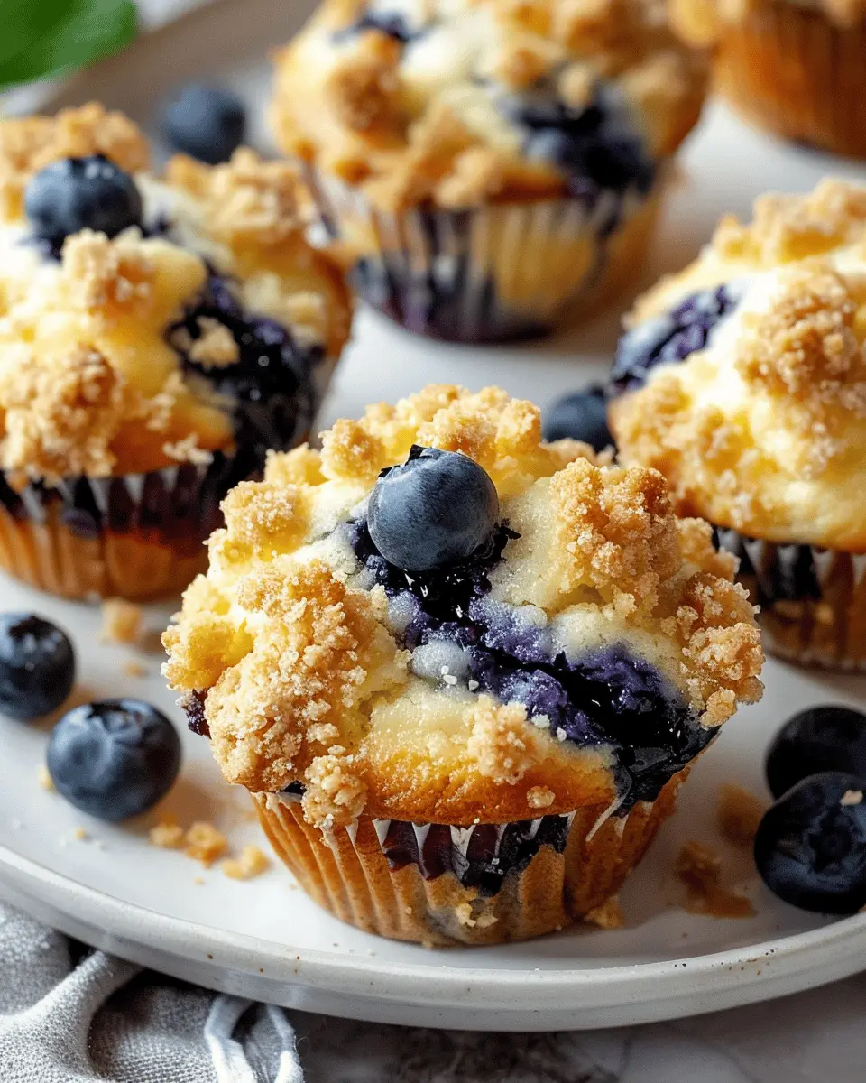 Blueberry Cheesecake Crumble Muffins: Easy and Indulgent Treats