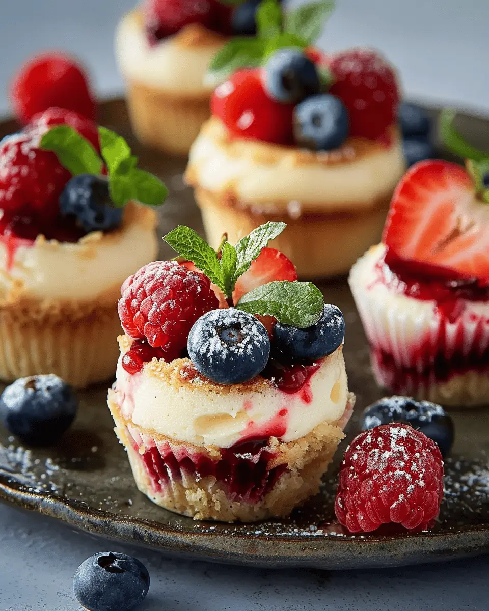 Mini Beeren Cheesecake Muffins: Easy, Deliciously Indulgent Treats