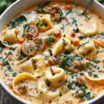 Creamy Sausage Tortellini Soup
