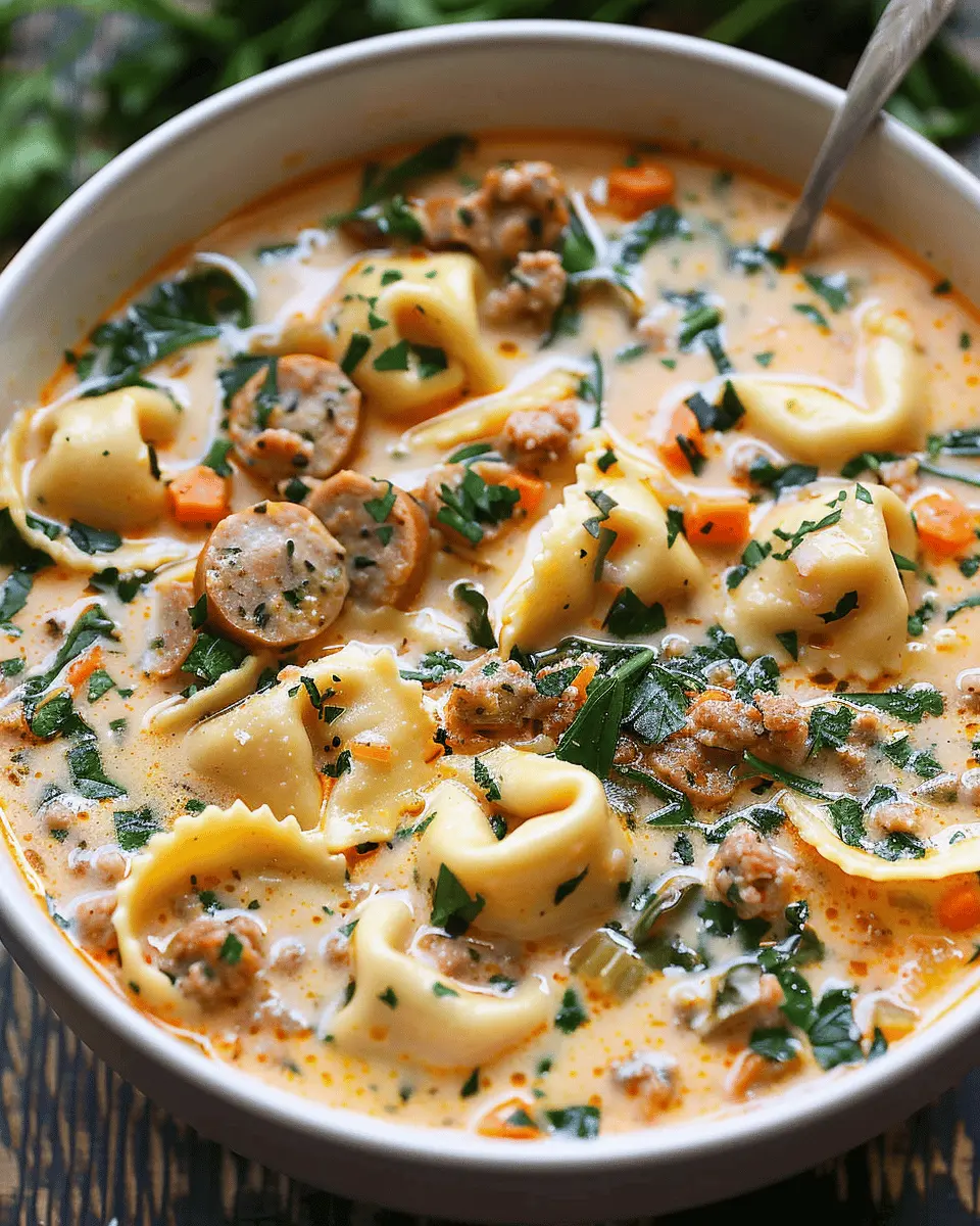 Creamy Sausage Tortellini Soup: The Best Comfort Food Delight