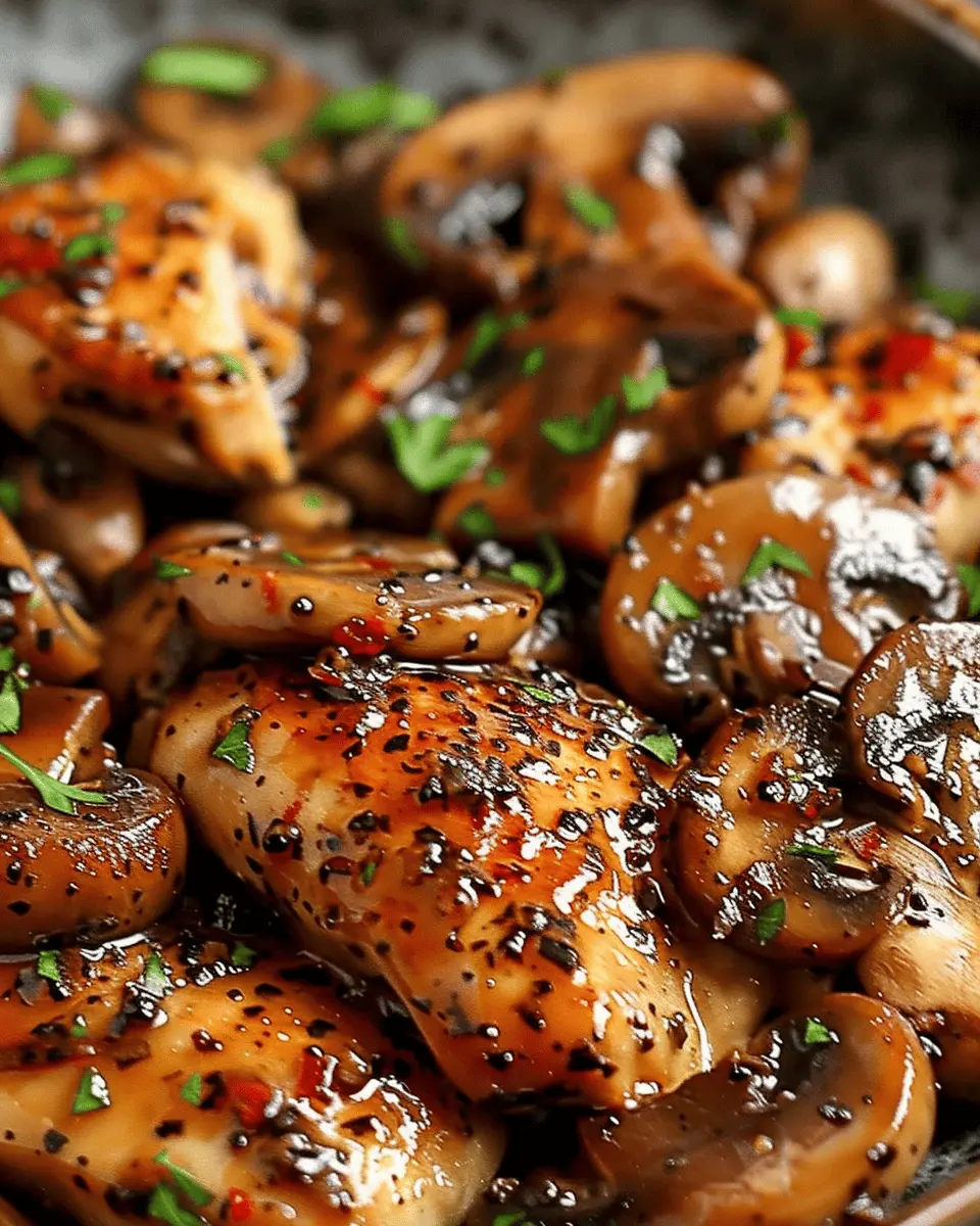 Black Pepper Chicken: Easy Recipe with Mushrooms for Flavor Lovers