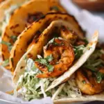 Cilantro Lime Shrimp Tacos with Creamy Slaw