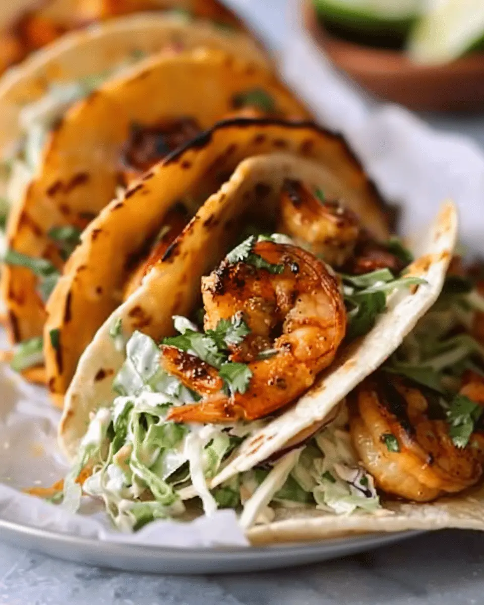 Cilantro Lime Shrimp Tacos: Easy Recipe with Creamy Slaw