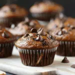 Chocolate Peanut Butter Banana Muffins