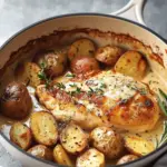 Chicken and Potatoes with Dijon Cream Sauce